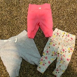 Newborn girl pants bundle